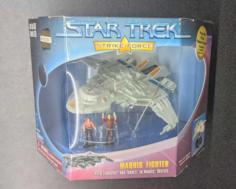 Star Trek Maquis Fighter toy set with two action figures in original packaging