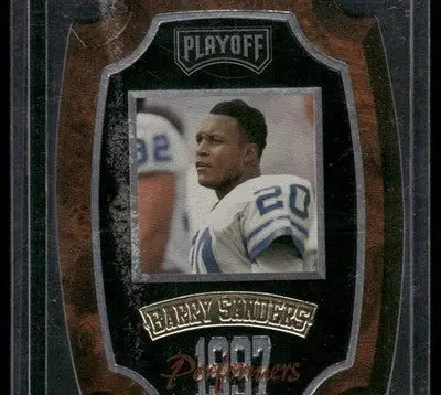 1997 Playoff Performers Barry Sanders #28 Football