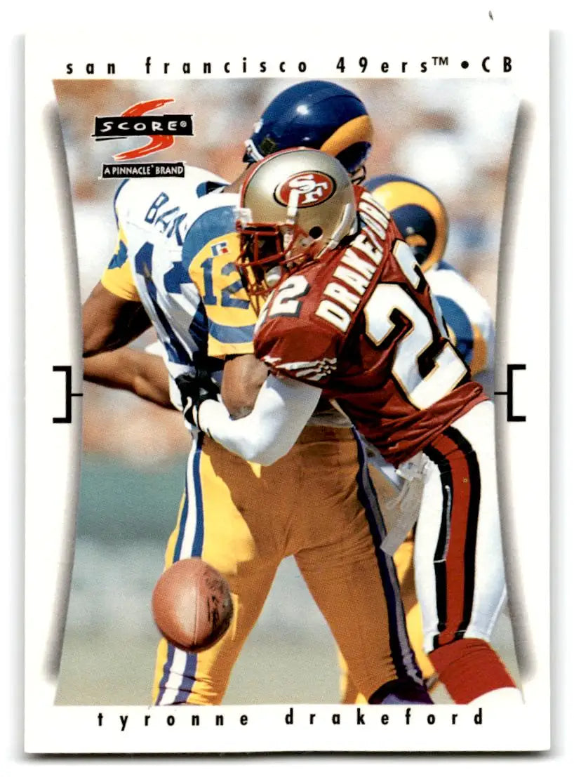 1997 Score #130 Tyronne Drakeford - Football Card Single