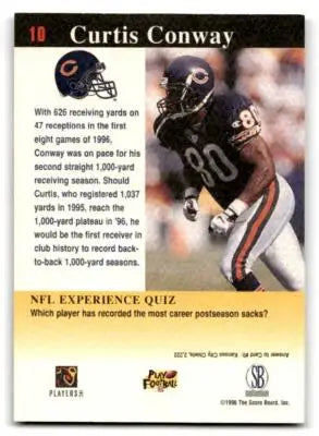 1997 Score Board NFL Experience #10 Curtis Conway - Football Card Single