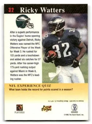 1997 Score Board NFL Experience #32 Ricky Watters - Football Card Single