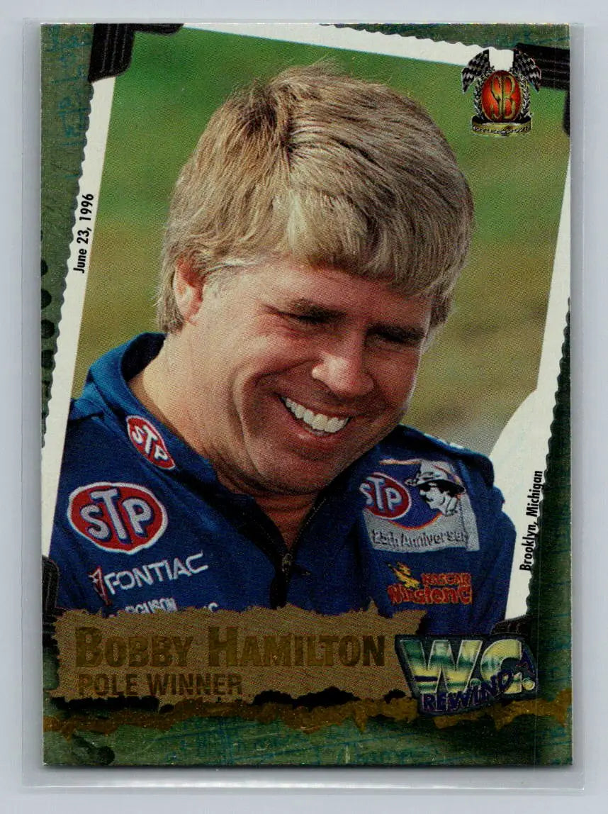1997 Score Board #WC14 Bobby Hamilton ’96 Winston Cup Rewind Petty Enterprises - Racing Card Single