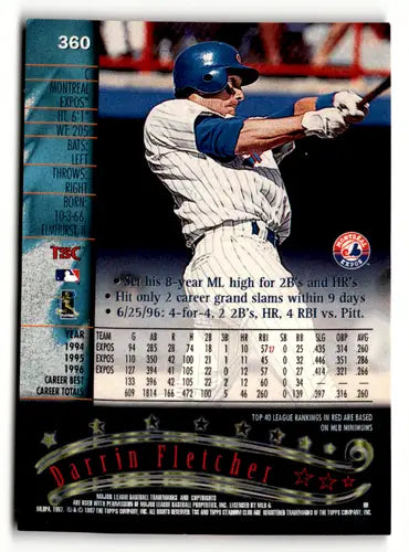1997 Stadium Club #360 Darrin Fletcher NM - Baseball Card Single