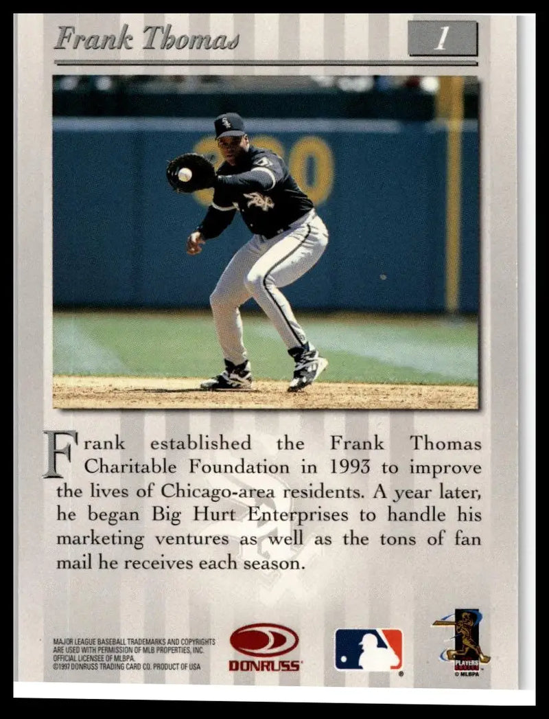 1997 Studio #1 Frank Thomas - Baseball Card Single