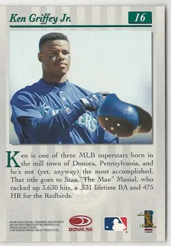 1997 Studio #16 Ken Griffey Jr. NM-MT Mariners ID:82002 - Baseball Card Single