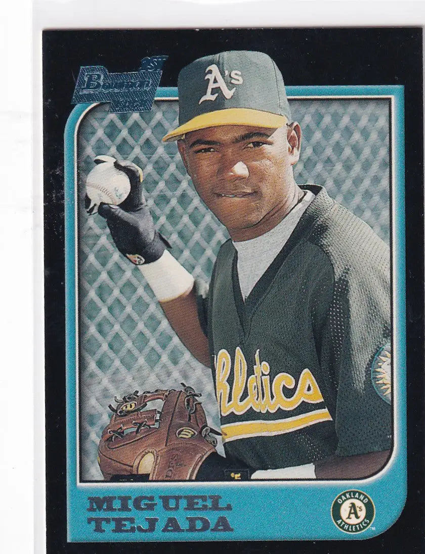 1997 TOPPS BOWMAN #411 MIGUEL TEJADA- OAKLAND ATHLETICS
