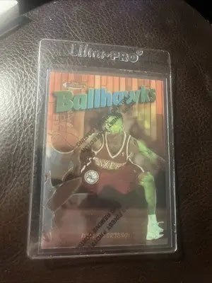 1997 Topps Finest Ballhawks #57-BH12 Allen Iverson w/coating 76ers - Basketball Card Single