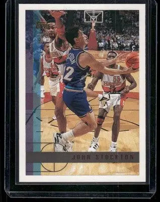 1997 Topps John Stockton #8 Basketball - Basketball Card Single