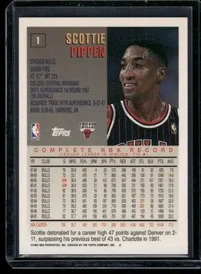 1997 Topps Scottie Pippen #1 Basketball - Basketball Card Single