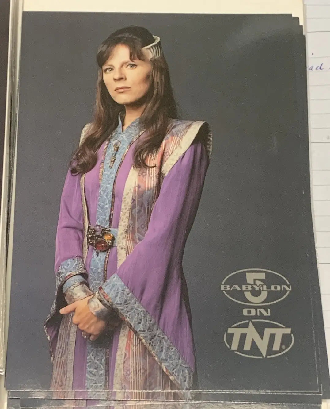 Delenn Mira Furlan promo glossy postcard from Turner Babylon 5 trading card series