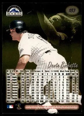 1997 Ultra #183 Dante Bichette NM Near Mint ID:32310 - Baseball Card Single