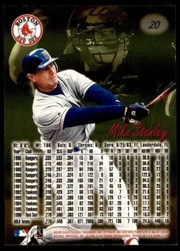 1997 Ultra #20 Mike Stanley NM Near Mint Red Sox - Baseball Card Single