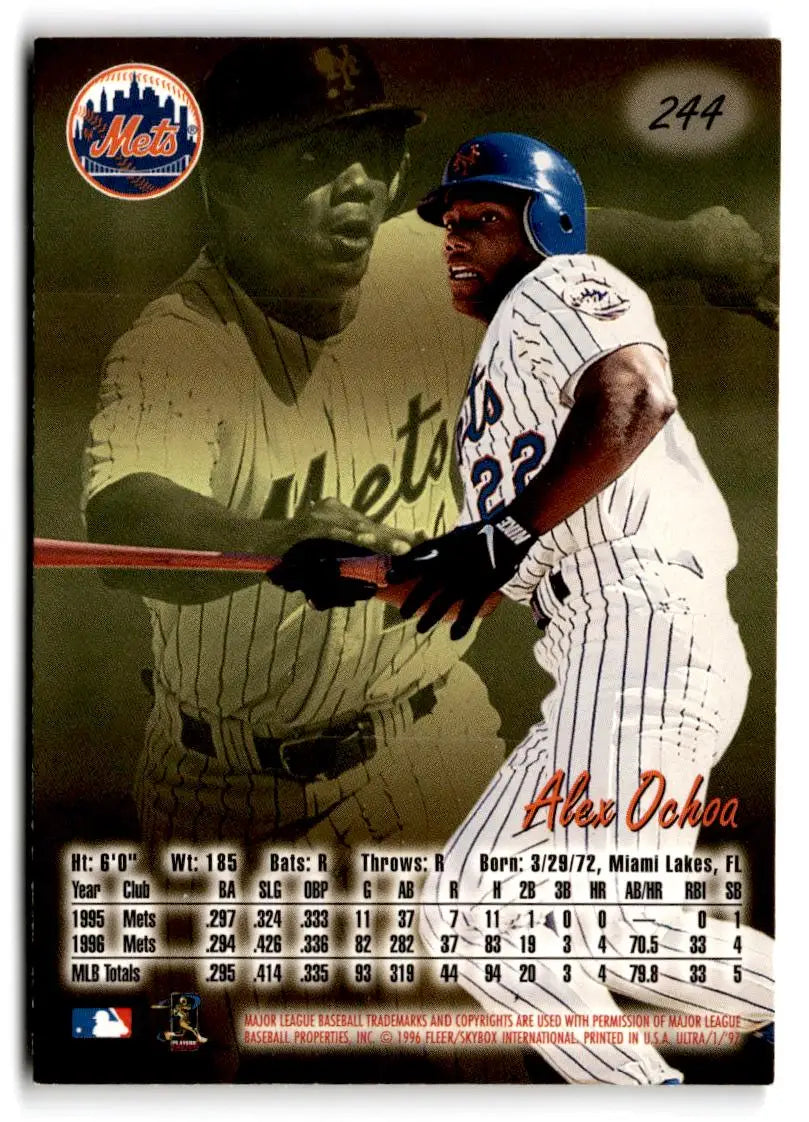 1997 Ultra #244 Alex Ochoa - Baseball Card Single
