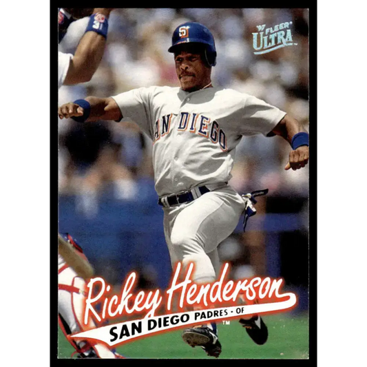 1997 Ultra #285 Rickey Henderson NM-MT San Diego Padres Baseball Card - Baseball Card Single