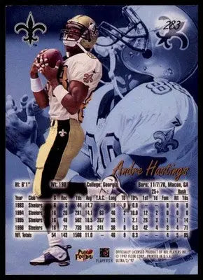 1997 Ultra Andre Hastings 283 Pittsburgh Steelers