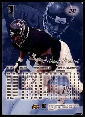 1997 Ultra Anthony Pleasant 290 Cleveland Browns