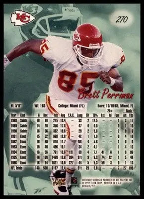 1997 Ultra Brett Perriman 270 Detroit Lions