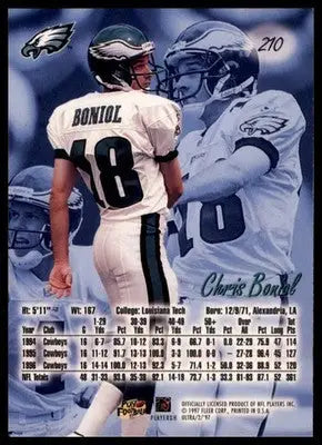 1997 Ultra Chris Boniol 210 New York Jets