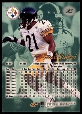 1997 Ultra Donnell Woolford 285 Chicago Bears