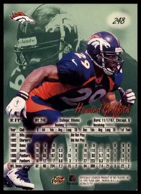 1997 Ultra Howard Griffith 248 Denver Broncos