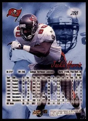1997 Ultra Jackie Harris 288 Tampa Bay Buccaneers