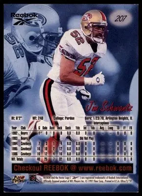 1997 Ultra Jim Schwantz 207 San Francisco 49ers