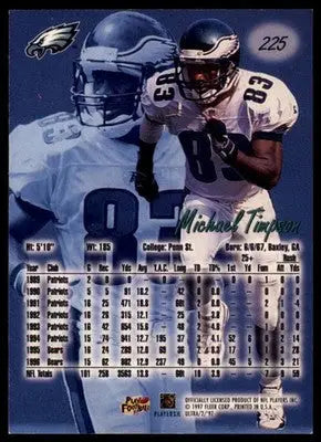 1997 Ultra Michael Timpson 225 New England Patriots