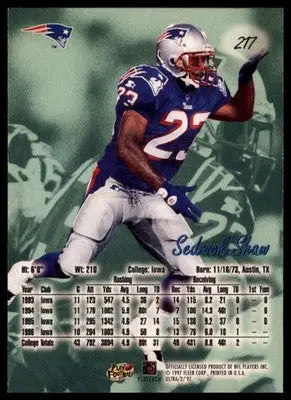 1997 Ultra Sedrick Shaw 217 New England Patriots
