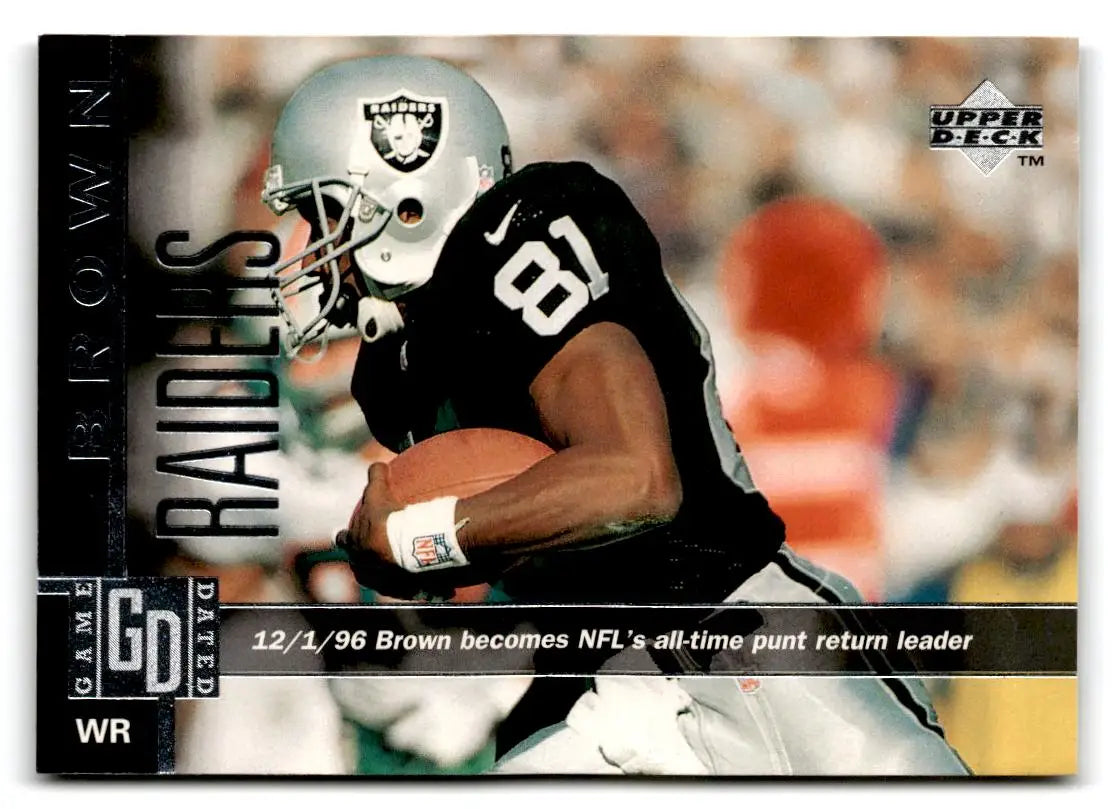 1997 Upper Deck #236 Tim Brown - Football Card Single