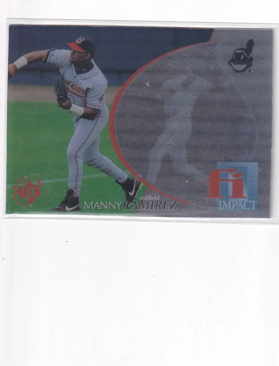 1997 UPPER DECK #51 MANNY RAMIREZ HOLOGRAM- CLEVELAND INDIANS - Baseball Card Single