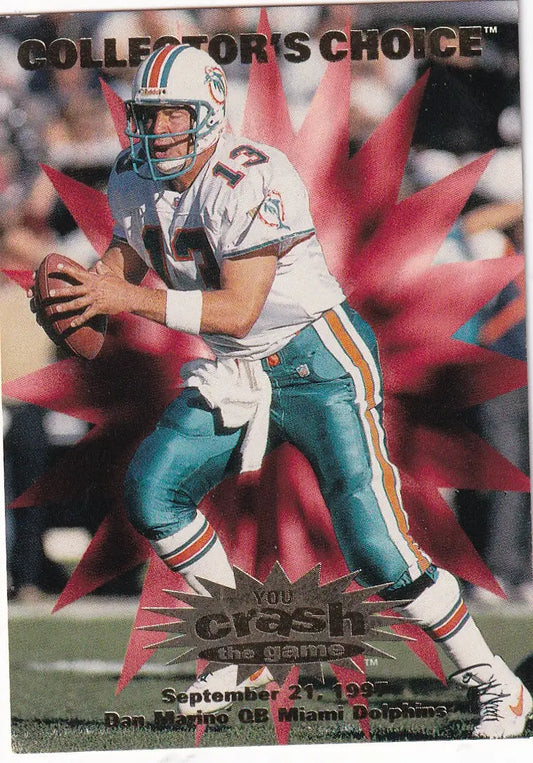 1997 UPPER DECK #C2 DAN MARINO CRASH THE GAME- MIAMI DOLPHINS - Football Card Single