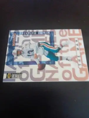 1997 Upper Deck - Names of the Game Dan Marino #62. Miami Dolphins. NRMT+ - Football Card Single