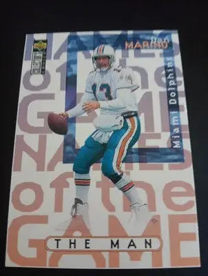1997 Upper Deck - Names of the Game Dan Marino #62. Miami Dolphins. NRMT+ - Football Card Single