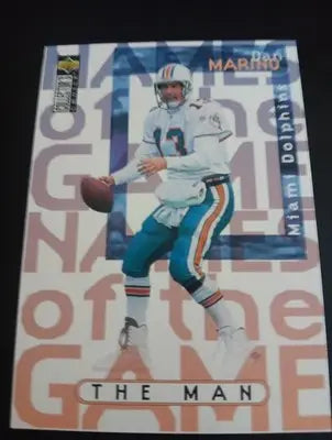 1997 Upper Deck - Names of the Game Dan Marino #62. Miami Dolphins. NRMT+ - Football Card Single