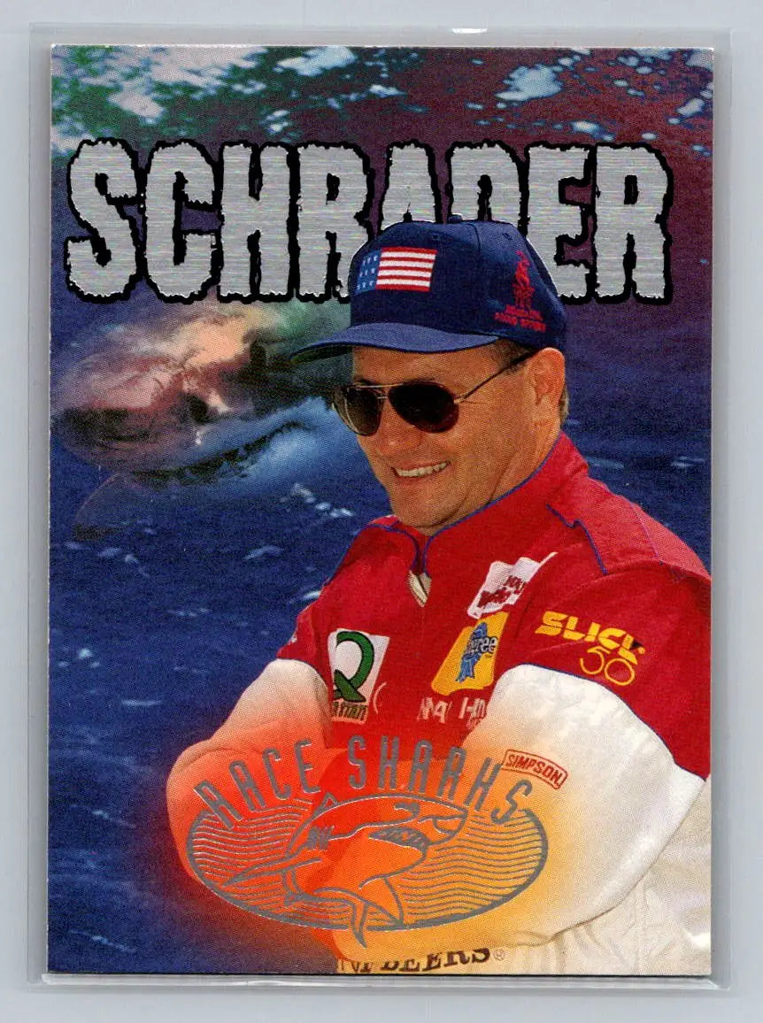 1997 Wheels Race Sharks #15 Ken Schrader Hendrick Motorsports - Racing Card Single