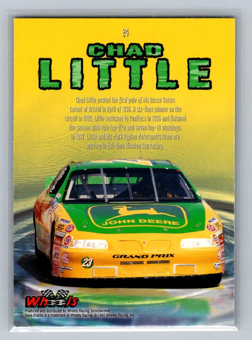 1997 Wheels Race Sharks #24 Chad Little Mark Rypien Motorsports - Racing Card Single