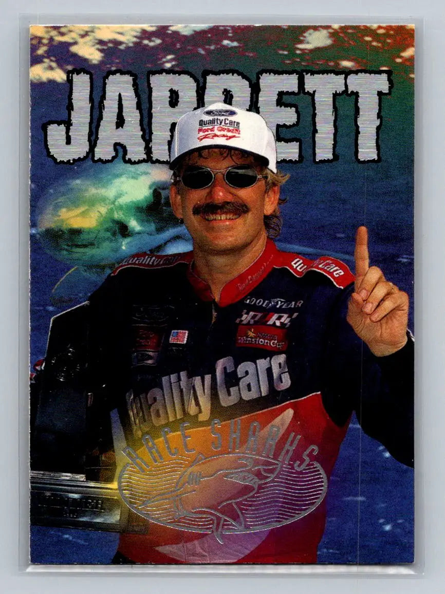1997 Wheels Race Sharks #41 Dale Jarrett Robert Yates Racing - Racing Card Single
