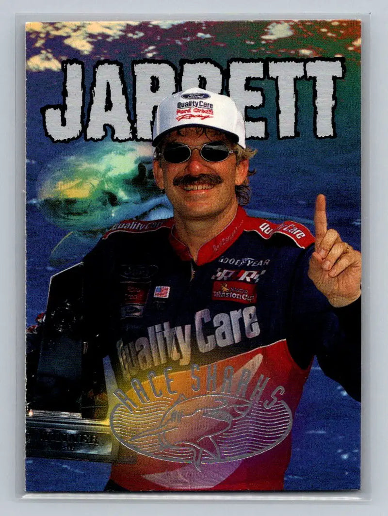 1997 Wheels Race Sharks #41 Dale Jarrett Robert Yates Racing - Racing Card Single