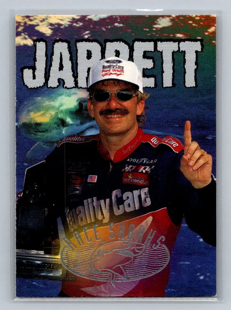 1997 Wheels Race Sharks #41 Dale Jarrett Robert Yates Racing - Racing Card Single