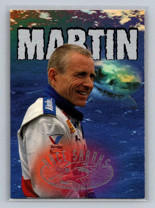 1997 Wheels Race Sharks #6 Mark Martin Roush Racing - Racing Card Single