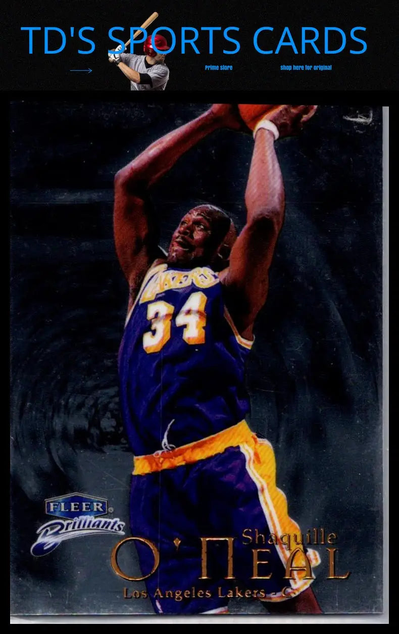 1998-99 Fleer Brilliants Shaquille O’Neal trading card in pristine condition
