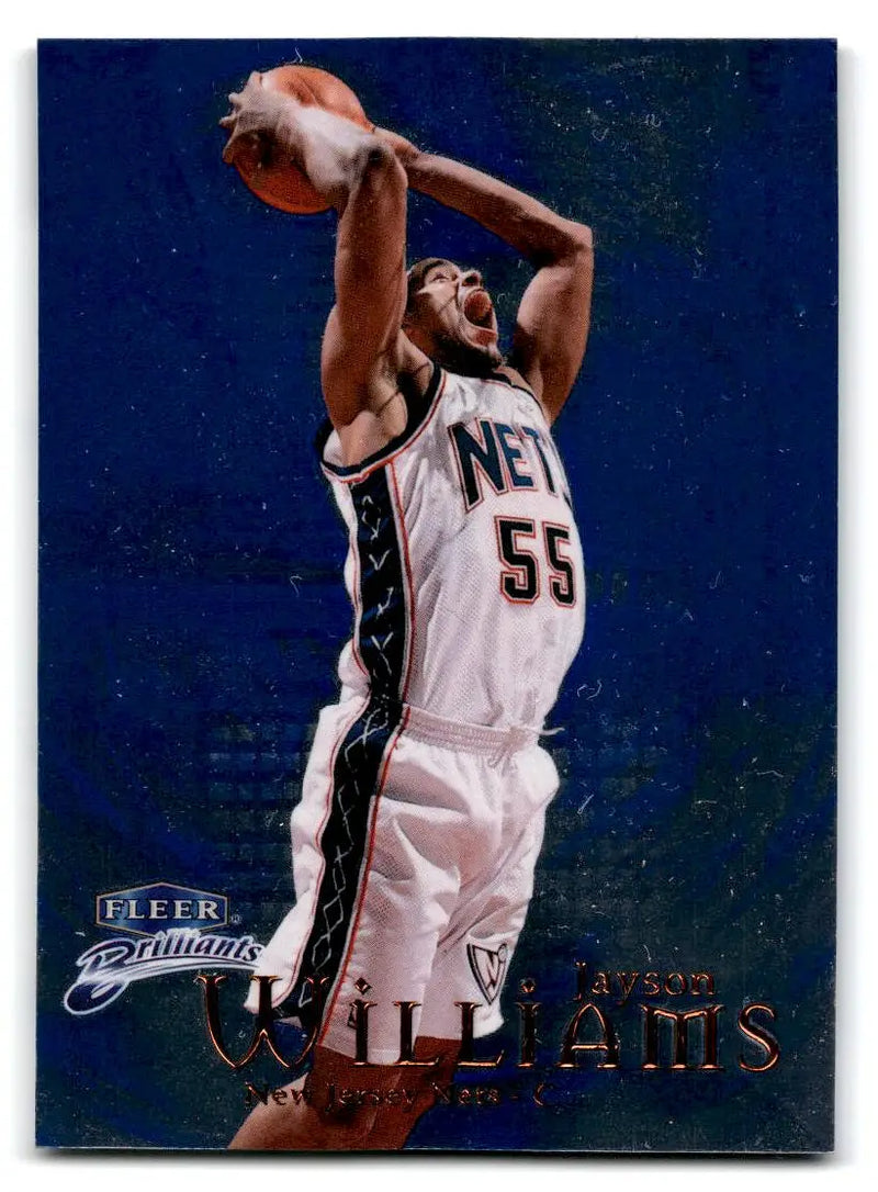 1998-99 Fleer Brilliants #55B Jayson Williams Blue - Basketball Card Single