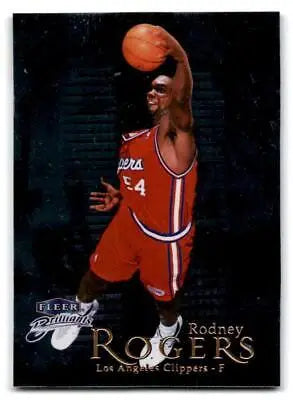 Rodney Rogers 1998-99 Fleer Brilliants #84 basketball trading card display