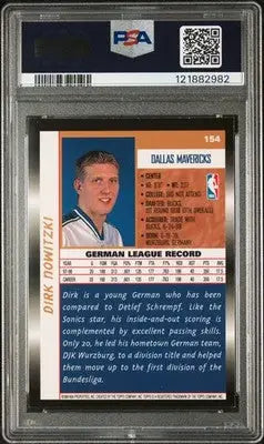 1998-99 Topps #154 Dirk Nowitzki Rookie PSA 8 - Basketball Card Single