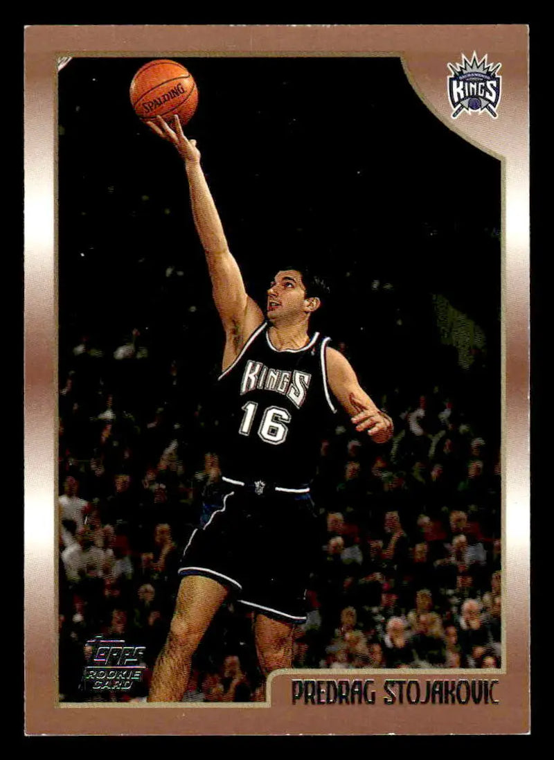 1998-99 Topps #201 Predrag ’Pete’ Stojakovic Base RC Sacramento Kings - Basketball Card Single