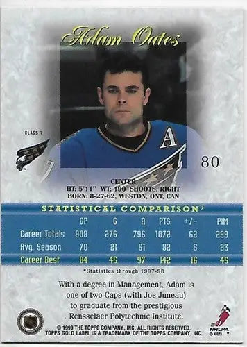 1998-99 Topps Gold Label Class 1 #80 Adam Oates NM-MT Capitals - Hockey Card Single