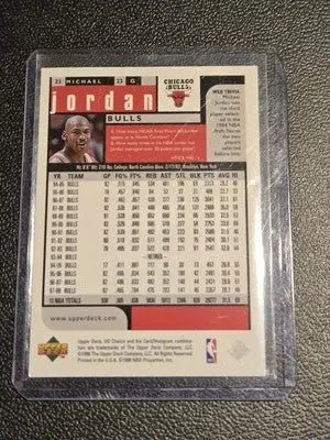 Michael Jordan Chicago Bulls 1998-99 UD Choice Preview basketball card