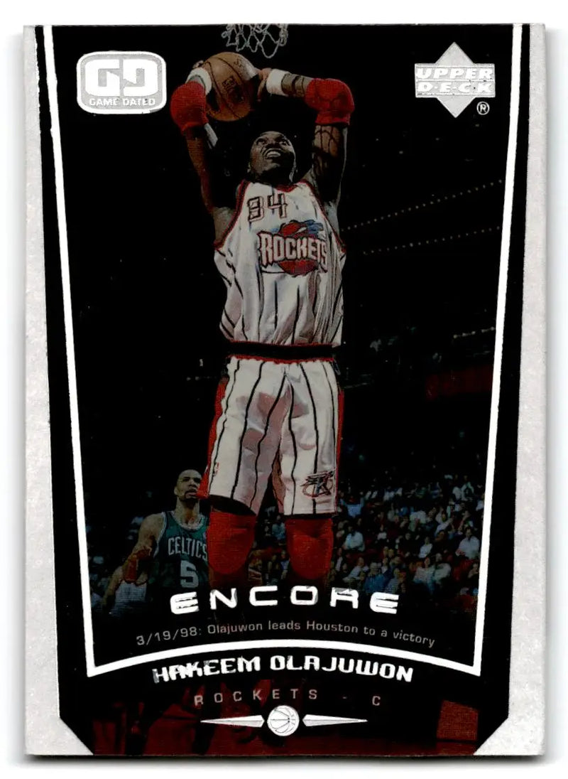 1998-99 Upper Deck Encore #30 Hakeem Olajuwon - Basketball Card Single