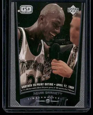 1998-99 Upper Deck Game Dated Kevin Garnett #94 Basketball - Basketball Card Single