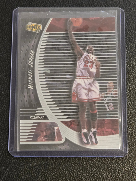Michael Jordan Upper Deck Ionix basketball card in protective sleeve 1998-99 Deck Ionix